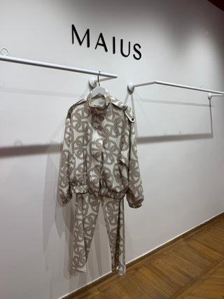 Maius Chain Print Trousers