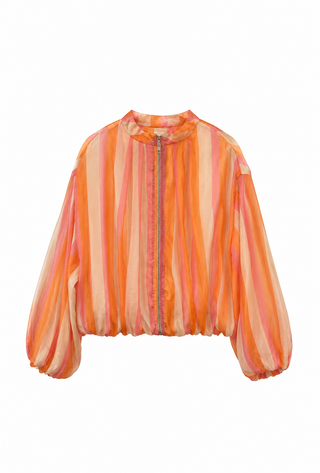 Maius Striped Bomber Jacket