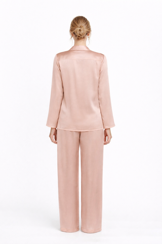 Elegant Silk Pajama Set-BS