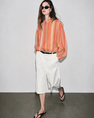 Maius Striped Bomber Jacket