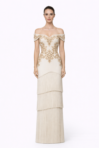 Fringed Couture Dress