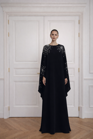 Cape Sleeve Abaya Dress