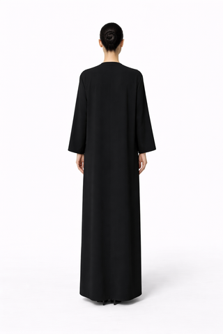 Collar Embroidered Abaya