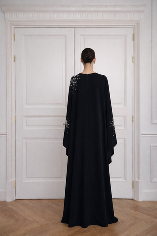 Cape Sleeve Abaya Dress