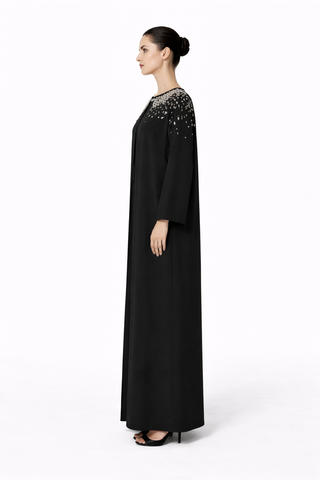Collar Embroidered Abaya