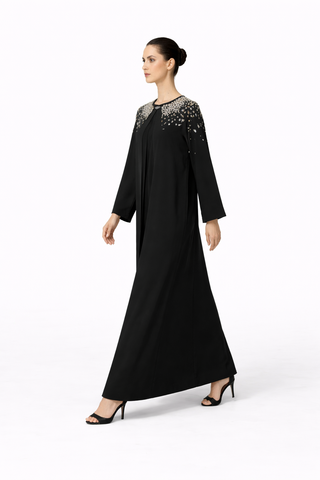 Collar Embroidered Abaya