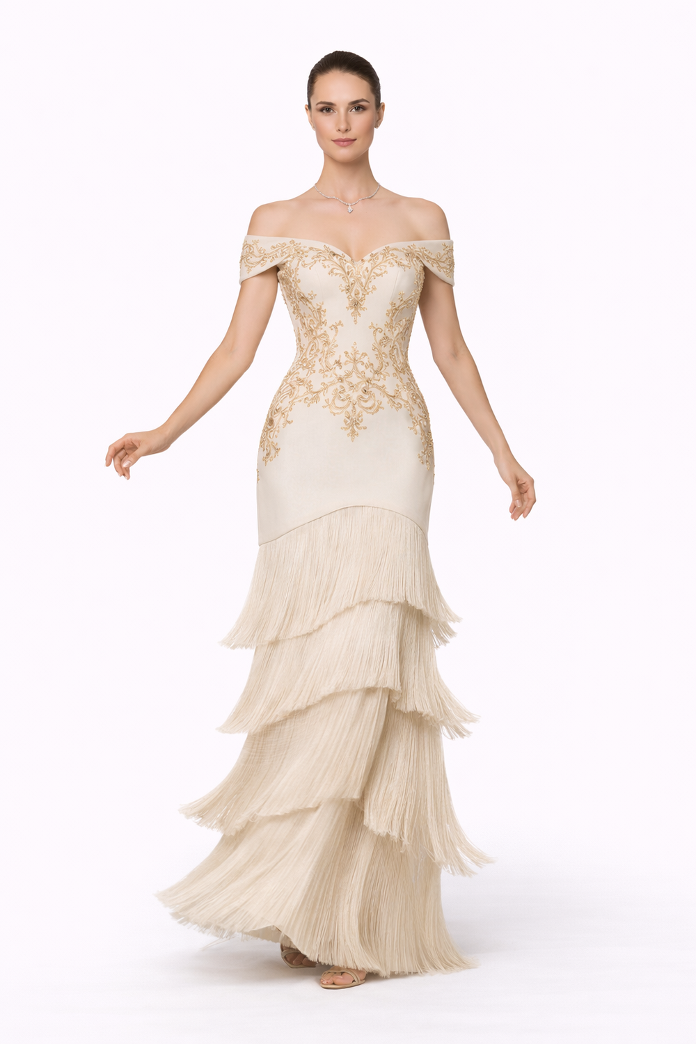 Fringed Couture Dress