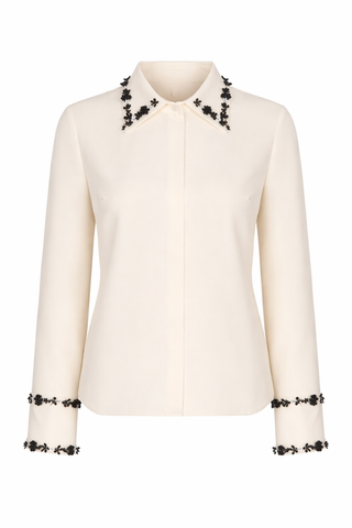 Striped Embroidered Shirt