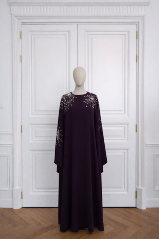 Cape Sleeve Abaya Dress