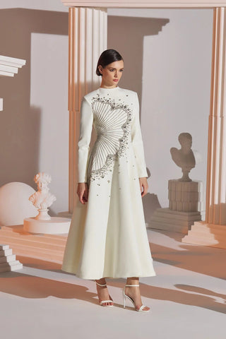 DIAMOND X DRESS /ECRU - Betül Saday