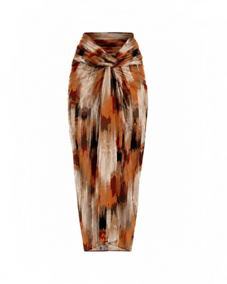 Maius Thin Print Hijab Swimsuit