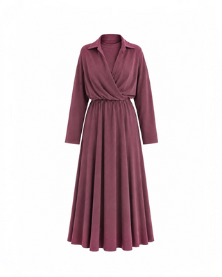 Maius Wrap Shirt-Collar Maxi Dress