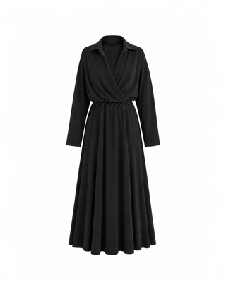 Maius Wrap Shirt-Collar Maxi Dress