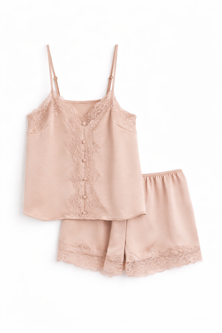 Silk Shorts Set