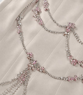 DIVINA DRESS crystal chain detail