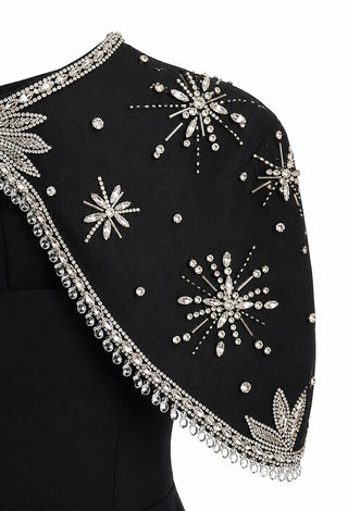 ETOILE DRESS capelet detail
