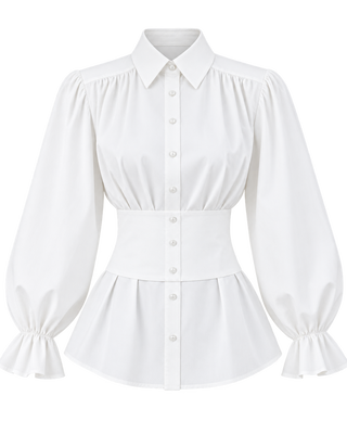 Maius Corset-Waist Shirt